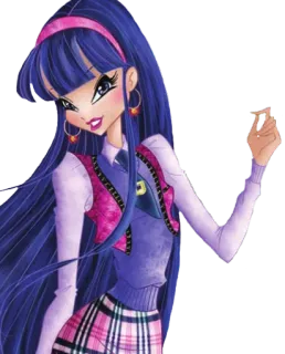 ☺️ Musa Winx Club winx club, musa, fada, desenho animado, animado telegram sticker
