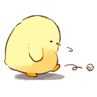 💛 ลูกเจี๊ยบ, นก, สัตว์, น่ารัก, การ์ตูน, สีเหลือง telegram sticker