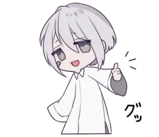 🍙 グッ Anime, Chibi, Niedlich, Japanisch, Daumen hoch telegram sticker