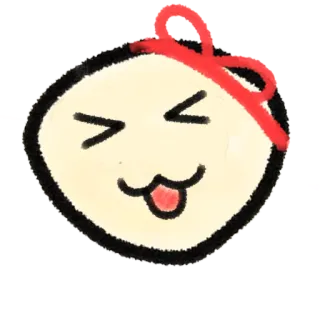 😆 Cartoon, Schattig, Gezicht, Tong, Emoji, Kawaii, Uitdrukking telegram sticker