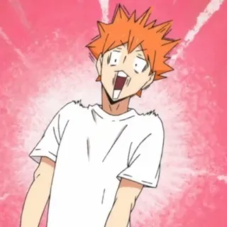 ☀️ Hinata Shoyo Haikyuu haikyuu, anime, cartoon, reaction telegram sticker