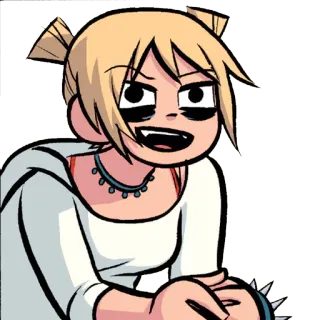 😃 Kim Pine Scott Pilgrim scott pilgrim, kim pine, drummer, indie rock, anime telegram sticker