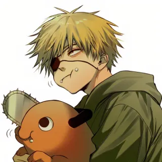😐 Denji Chainsaw Man Аниме, Человек-бензопила, Денджи, Почита, Манга, Персонаж telegram sticker