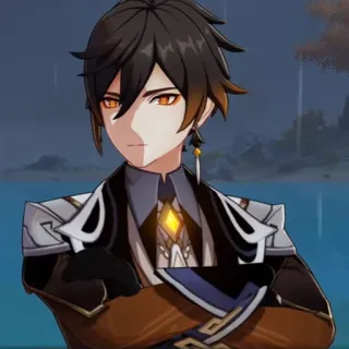 💰 Zhongli Genshin Impact Genshin Impact, Zhongli, Karakter game, Anime, Video game telegram sticker