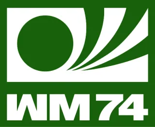 🇩🇪 1974 FIFA World Cup WM74 world cup, football, soccer, logo, 1974, germany, vintage, sports telegram sticker