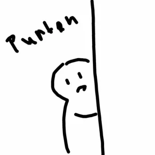 👀 punten 만화, 귀여운, 그림, 슬픈 whatsapp sticker