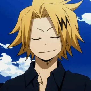 ⚡️ Denki Kaminari My Hero Academia Anime, My Hero Academia, Denki Kaminari, Personaje, Fanart whatsapp sticker