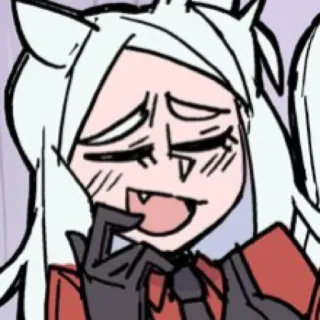 🤌 アニメ, カートゥーン, 猫耳, 悪魔, ヘルテイカー telegram sticker
