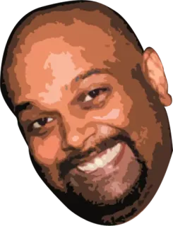 😍 man, portrait, smile, headshot telegram sticker
