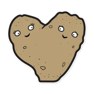 💑 heart, faces, cartoon, love, kawaii, cute, sand telegram sticker