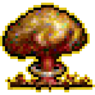 💥 nuclear, explosion, mushroom cloud, atomic bomb, war telegram sticker