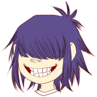 😎 Murdoc Niccals Gorillaz cartoni animati, personaggio, musica, band, Gorillaz, Murdoc Niccals telegram sticker