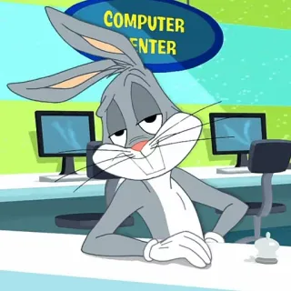 🥕 Bugs Bunny COMPUTER
CENTER dibujo animado, ordenador, centro, conejo, Looney Tunes telegram sticker