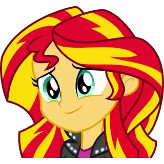 🙂 Sunset Shimmer My Little Pony: Equestria Girls kartun, Sunset Shimmer, Equestria Girls, My Little Pony telegram sticker