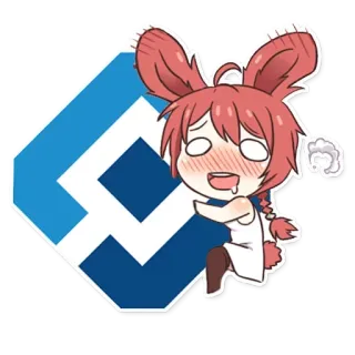 🤤 Anime, Bunny Girl, Kreskówka, Słodkie, Fanart, Chibi telegram sticker