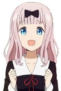 😄 Chika Fujiwara Kaguya-sama: Love Is War Anime, Chika Fujiwara, Kaguya-sama, Love is War, Fofo, Desenho animado, Alegre whatsapp sticker
