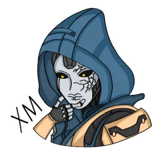 🤔 XM robot, capuche, armure, autocollant telegram sticker