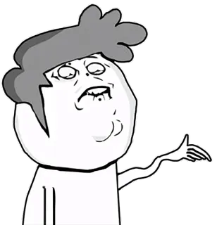 👉 cartoon, funny, meme, expression whatsapp sticker