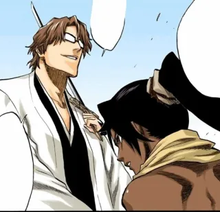 🧬 Sosuke Aizen Bleach 애니메이션, 만화, 안경, 검, 악당 telegram sticker
