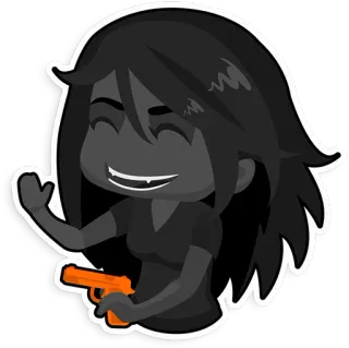 🔫 arma, cartone animato, personaggio, violenza, giocattolo, pistola telegram sticker