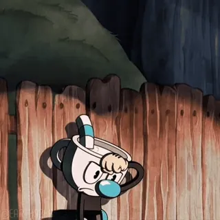 👿 Cuphead Cuphead, dessin animé, personnage, animation, en colère whatsapp sticker