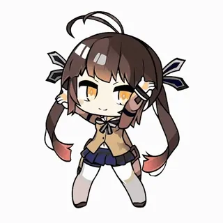 💃 Ragazza anime, Chibi, Kawaii, Carino, Cartone animato telegram sticker