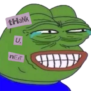 🌸 tHaNk U, nExT pepe, sapo, meme, obrigado, próximo whatsapp sticker
