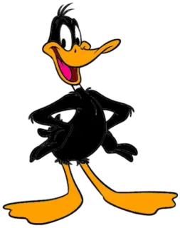 😄 Daffy Duck Looney Tunes daffy duck, kartun, looney tunes, warner bros whatsapp sticker