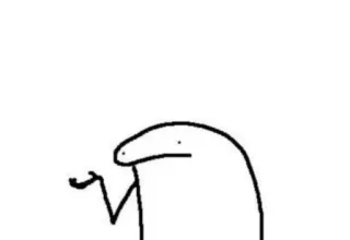 🤔 stick figure, meme, arm out, questioning, simple telegram sticker