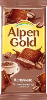 🍫 Alpen Gold
Капучино
Молочный шоколад с начинкой Schokolade, Süßigkeiten, Essen, Cappuccino, Süß, Alpen Gold telegram sticker