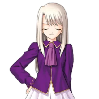 😏 Illyasviel von Einzbern Fate/stay night Аниме, Fate, Илиясфиль, Илия, Фон Айнцберн telegram sticker