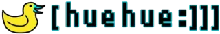 😆 [hue hue:]))] утка, мем, huehue, эмодзи telegram sticker