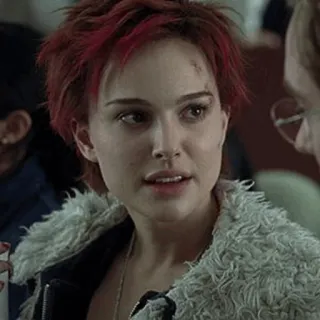 🔮 Natalie Portman, atriz, cabelo, retrato, rosto telegram sticker