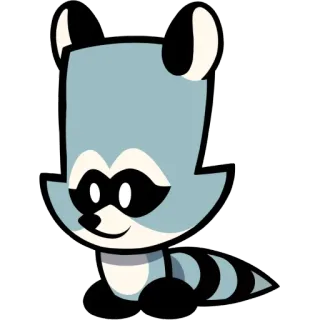 😎 mapache, dibujos animados, animal, pegatina whatsapp sticker