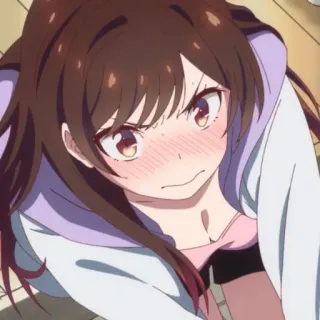 🍓 Anime, Menina, Irritada, Personagem, Desenho animado telegram sticker