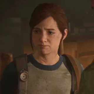 🪶 Ellie The Last of Us видеоигра, персонаж, зомби, выживание, элли telegram sticker