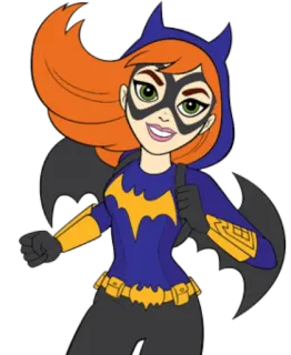 🏃‍♀ Batgirl Batgirl, DC Comics, superhero, cartoon, comic book character telegram sticker