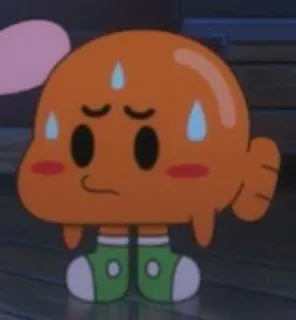 😞 Darwin Watterson The Amazing World of Gumball Kartun, Ikan, Darwin, Gumball, Animasi, Karakter whatsapp sticker