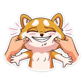 🤤 cachorro, shiba inu, desenho animado, fofo, engraçado, animal de estimação, animal telegram sticker