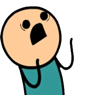 😨 Cyanide & Happiness, Cartoon, Lustig, Comic, Panik telegram sticker