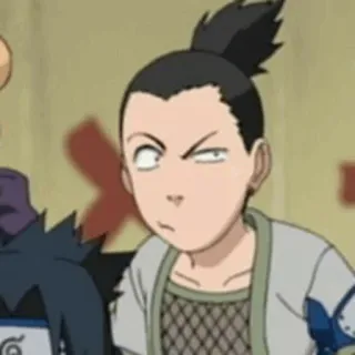 🎼 Shikamaru Nara Naruto Shikamaru Nara, Naruto, Anime, Manga, Personaje, Ninja whatsapp sticker