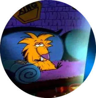 ⚪️ XING beaver, cartoon, animal, relaxing, tv, xing telegram sticker