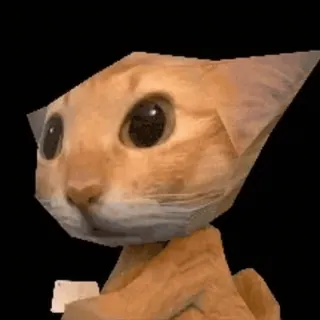 🤑 Low poly cat telegram sticker