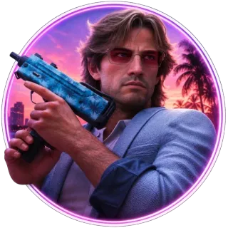 🔫 Ricardo Diaz Grand Theft Auto: Vice City telegram sticker