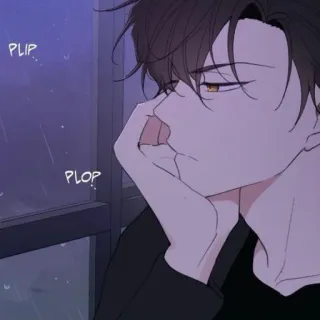 😐 PLIP
PLOP pioggia, malinconia, finestra, uomo, manga, anime telegram sticker