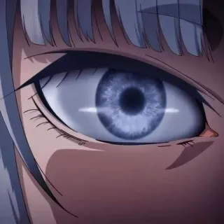 👁 アニメ, 目, 青い目, アップ, 漫画 telegram sticker