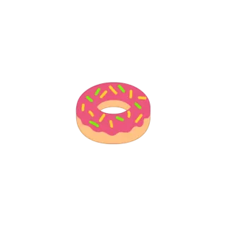 🥯 donut, food, dessert, sprinkles, sweet telegram sticker