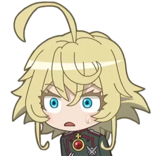 😦 Tanya Degurechaff Saga of Tanya the Evil Anime, Chibi, Tanya Deguretschaff, Saga der Tanya die Böse, Isekai, Magie whatsapp sticker