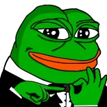 👉 Pepe the Frog пепе, лягушка, мем, самодовольный telegram sticker
