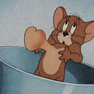 ❤️ Jerry Dibujos animados, Ratón, Animal, Jerry telegram sticker